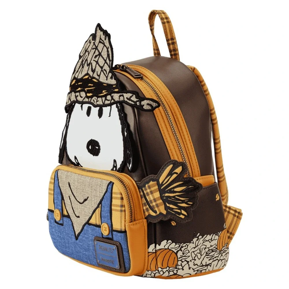 Loungefly Peanuts Snoopy Scarecrow Halloween Cosplay Mini Backpack‎